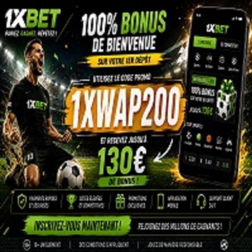 Code promo 1xBet : 1XWAP200 – Bonus nouveau joueur